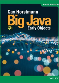 Big Java: Early Objects, 7e EMEA Edition