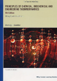 Chemical and Engineering Thermodynamics, 5e