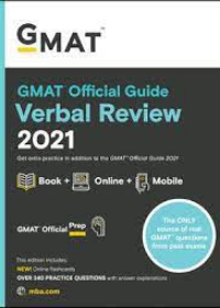 GMAT Official Guide Verbal Review 2021 - Book + Online