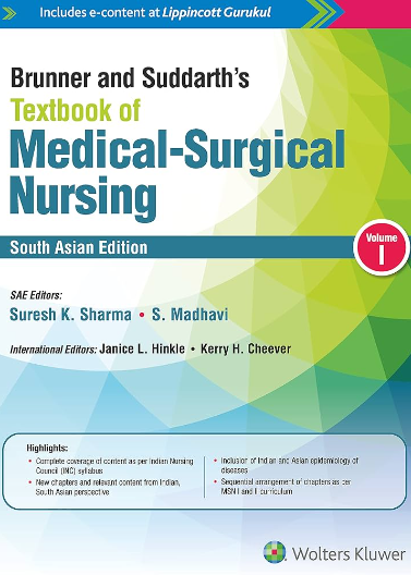 Brunner & Suddarth's Textbook of Medical Surgical Nursing, South Asian Edition, 2-Volume Set, 13e**