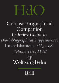 Concise Biographical Companion to Index Islamicus