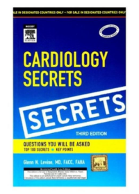 Cardiology Secrets, 3rd Edition**