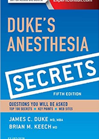 Duke's Anesthesia Secrets, 5e **